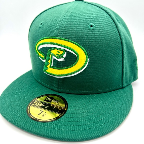 Arizona Diamondbacks New Era Hat Club 25 Year Green Fitted Cap Hat 7 1/8 - Picture 2 of 6